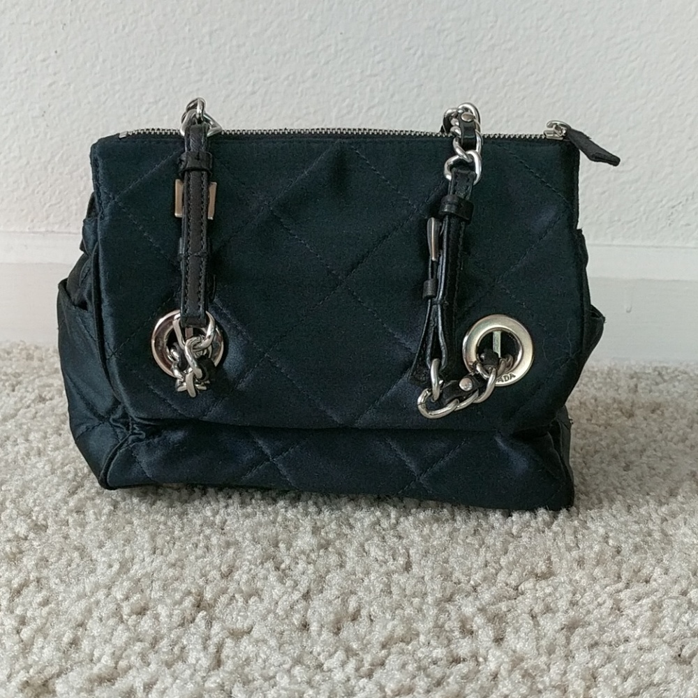 Authentic Prada satin mini bag